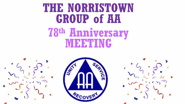 Norristown Group of AA - 78th Anniversary